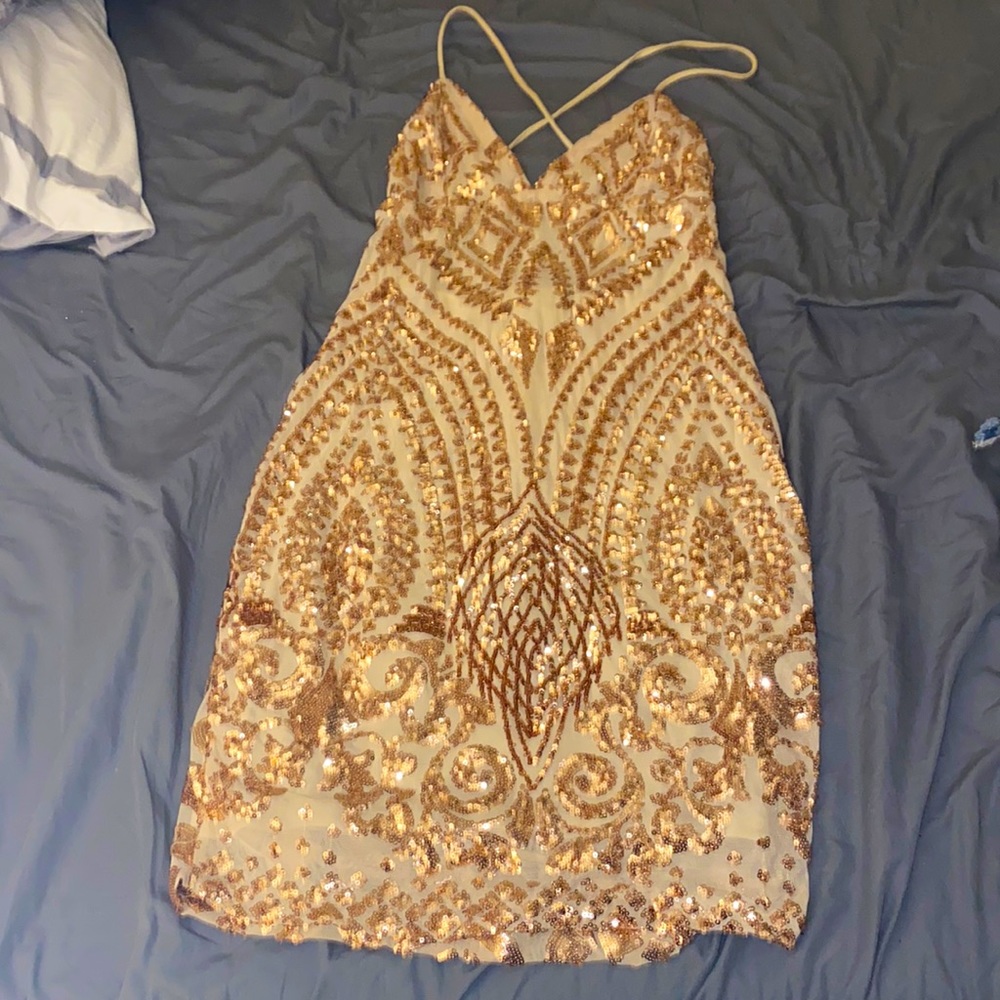 Sparkly Gold Dress